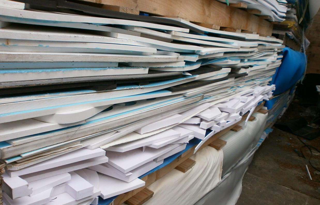 PVC, Baled, PVC foamboard scrap