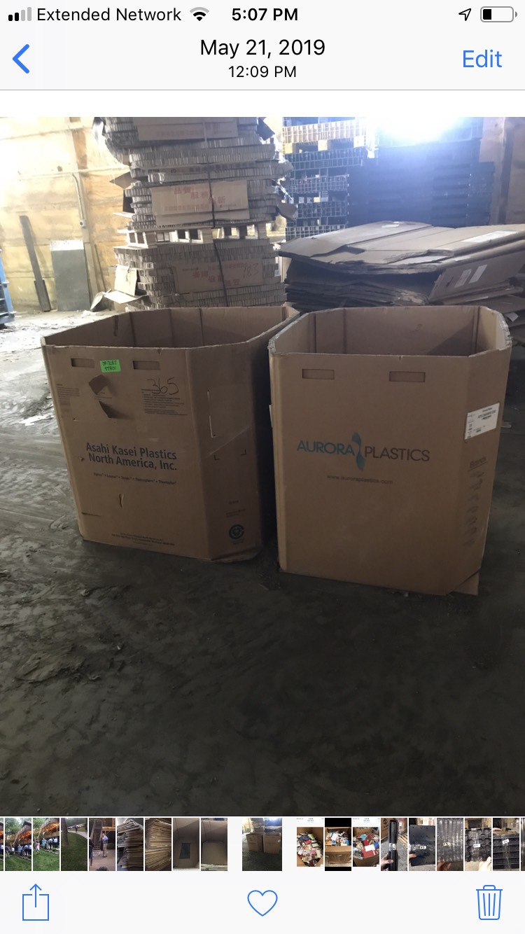 Other, not plastic, Other condition, 8ea Gaylord Boxes