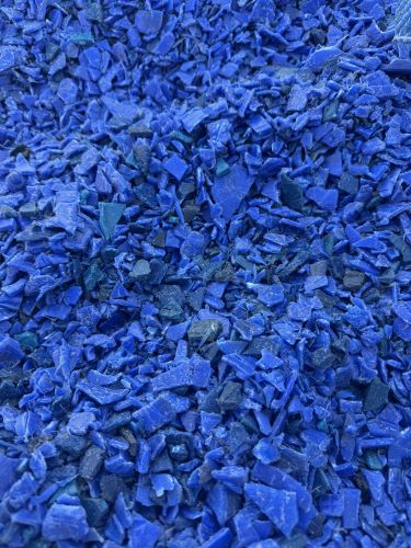 HDPE blue regrind 36918