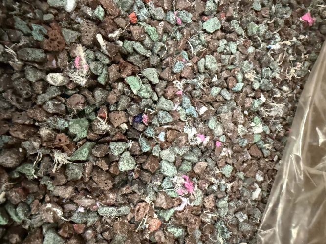 PP Purge regrind, mixed color 37553