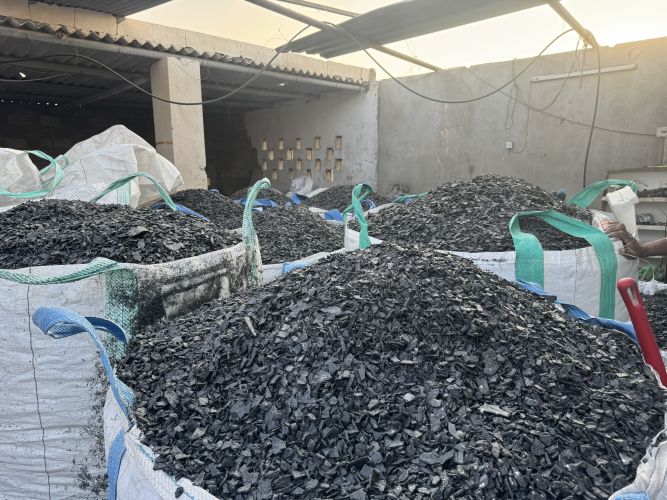 pp black injection  regrind  36819