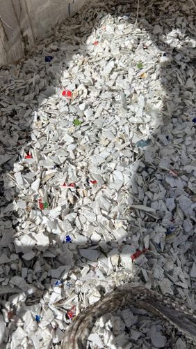 PP WHITE Bucket Regrind 35644