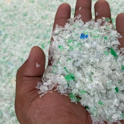 hot washed pet flakes less than 5-6 mm size - PET/PETE for sale on Scrapo